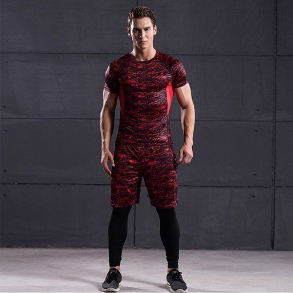3pcs sport fit men gym clothing running compression panty set fitness workout jogging suits quick dry training packages, Gray
3pcs sport fit men gym clothing running compression panty set fitness workout jogging suits quick dry training packages, Gray