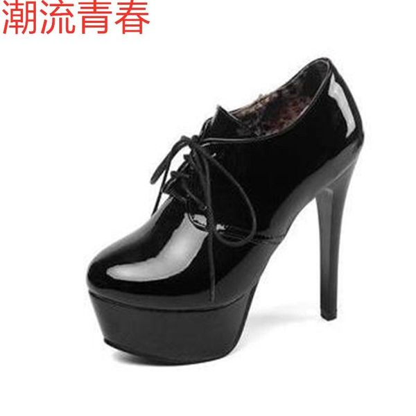 dress shoes autumn woman super high heels pump thin heel pointed toe buckle trendy ladies leisure pumps single, Black
dress shoes autumn woman super high heels pump thin heel pointed toe buckle trendy ladies leisure pumps single, Black