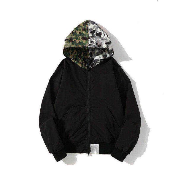 mans hoodie bathing shark camouflage ape sweater shark head camo coat jackets loose +, Black
mans hoodie bathing shark camouflage ape sweater shark head camo coat jackets loose +, Black