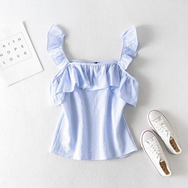 women's blouses & shirts women summer 2021 fashion slash neck sleeveless pullover shirt modern girl casual blouse, White
women's blouses & shirts women summer 2021 fashion slash neck sleeveless pullover shirt modern girl casual blouse, White
