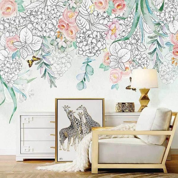 wallpapers fresh flower modern art background wall mural 3d hand-painted pastoral floral home decor wallpaper custom papel pintado de pared
wallpapers fresh flower modern art background wall mural 3d hand-painted pastoral floral home decor wallpaper custom papel pintado de pared