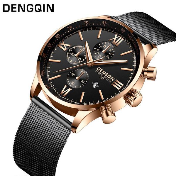wristwatches dengqin men's wrist watches fashion stainless steel casual quartz analog date mens montre homme 2021 watch for man, Slivery;brown
wristwatches dengqin men's wrist watches fashion stainless steel casual quartz analog date mens montre homme 2021 watch for man, Slivery;brown