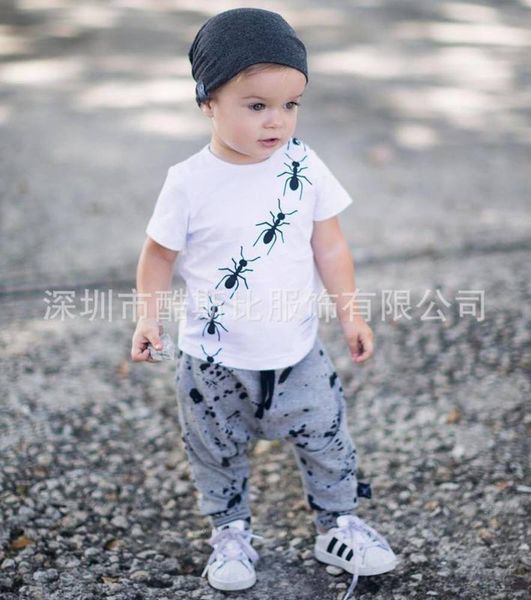 fashion children's ins new 3d ant printing set for children in spring and summer, White
fashion children's ins new 3d ant printing set for children in spring and summer, White