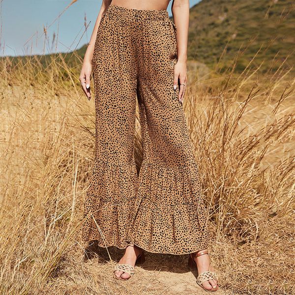spring new leopard flare pants women casual loose wide leg pant ladies 2021 thin trend summer trousers sfu6, Black;white
spring new leopard flare pants women casual loose wide leg pant ladies 2021 thin trend summer trousers sfu6, Black;white