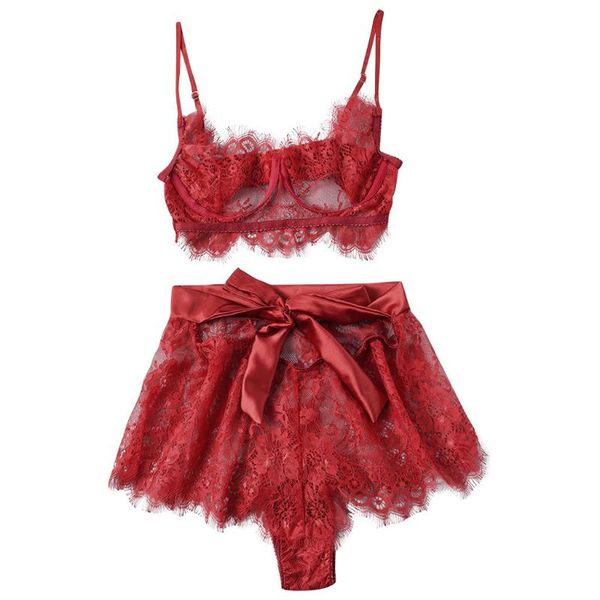 bras sets bow lingerie erotic women lace bra briefs set underwear pajamas camisole sleepwear lenceria mujer, Red;black
bras sets bow lingerie erotic women lace bra briefs set underwear pajamas camisole sleepwear lenceria mujer, Red;black