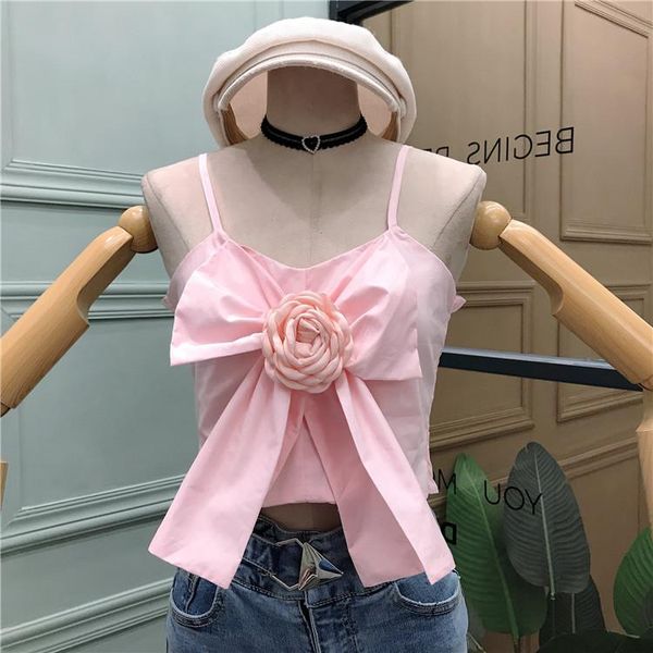 women's tanks & camis summer big bow three-dimensional flower decoration wrapped chest backless short women fashion streetwear 2021, White
women's tanks & camis summer big bow three-dimensional flower decoration wrapped chest backless short women fashion streetwear 2021, White