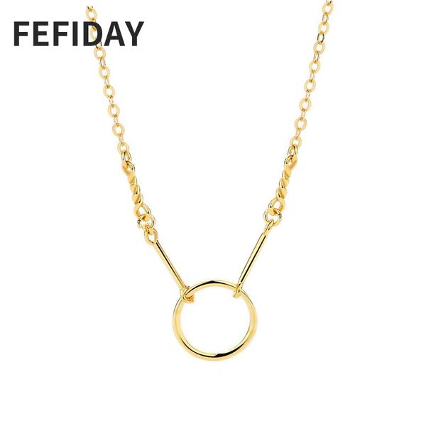pendant necklaces fefiday modern choker fashion for women 2021 women's korean female couple jewelry custom chain circle necklace, Silver
pendant necklaces fefiday modern choker fashion for women 2021 women's korean female couple jewelry custom chain circle necklace, Silver