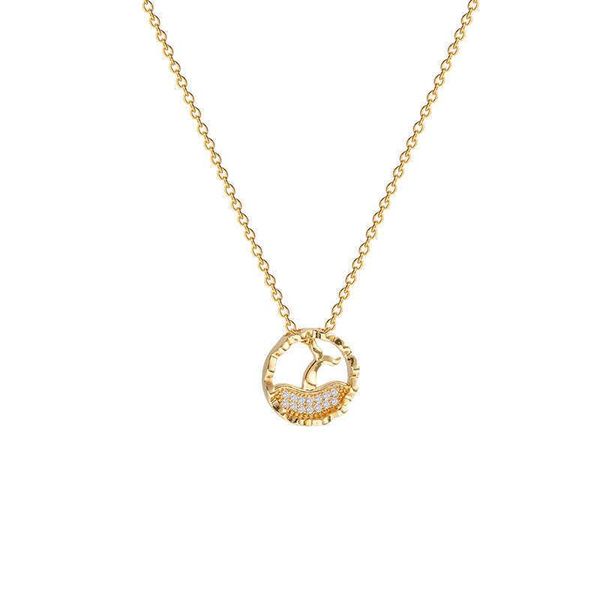 pendant necklaces jewelry fishtail round zircon light luxury exquisite titanium steel women cool fashion simple clavicle chain girl, Silver
pendant necklaces jewelry fishtail round zircon light luxury exquisite titanium steel women cool fashion simple clavicle chain girl, Silver