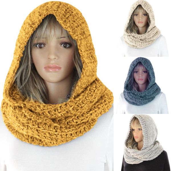 scarves multi function women scarf outdoor ladies solid color knitted scarfs hooded head headwraps for, Blue;gray
scarves multi function women scarf outdoor ladies solid color knitted scarfs hooded head headwraps for, Blue;gray