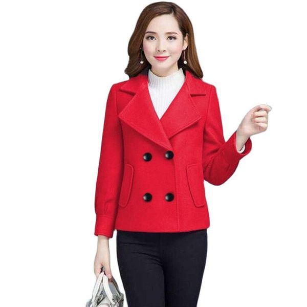 women's wool & blends women woolen coat double breasted elegant spring autumn short jacket outerwear blended female red green caramel, Black
women's wool & blends women woolen coat double breasted elegant spring autumn short jacket outerwear blended female red green caramel, Black