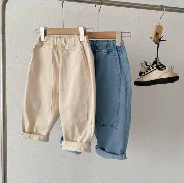 2021 new arrival girls boys denim long pants spring fashion kids jean pants 2-7 years yx826, Blue
2021 new arrival girls boys denim long pants spring fashion kids jean pants 2-7 years yx826, Blue