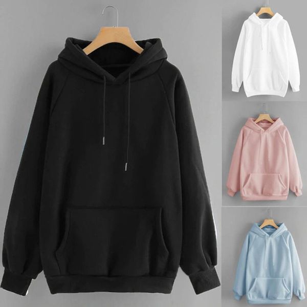 women's hoodies & sweatshirts fashion casual solid color hooded pocket long sleeve pullover sweatshirt, Black
women's hoodies & sweatshirts fashion casual solid color hooded pocket long sleeve pullover sweatshirt, Black