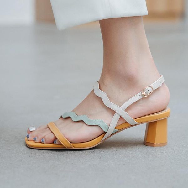 sandals 2021 wedding basic shoes woman elegant genuine leather women's summer mixed color high heels women, Black
sandals 2021 wedding basic shoes woman elegant genuine leather women's summer mixed color high heels women, Black