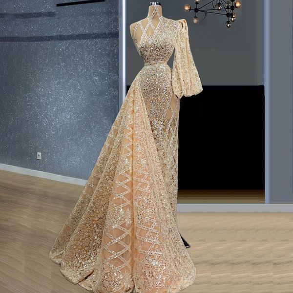 champagne beaded mermaid prom dresses 2021 sequined one shoulder long sleeve evening gowns for women special occassion robe de soiree, Black
champagne beaded mermaid prom dresses 2021 sequined one shoulder long sleeve evening gowns for women special occassion robe de soiree, Black
