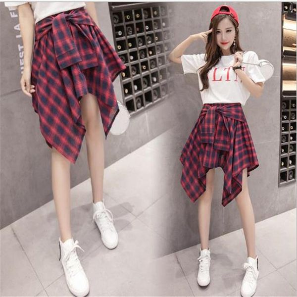 skirts 2021 women red plaid irregular skirt high waist midi belted ladies casual unique korean style, Black
skirts 2021 women red plaid irregular skirt high waist midi belted ladies casual unique korean style, Black