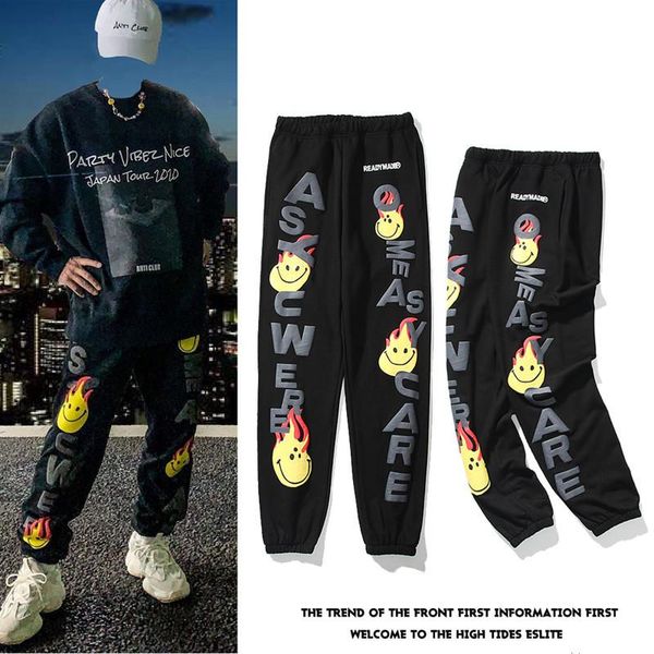 men's pants harajuku hip hop letter flame jogger sweatpants men and women drawstring loose streetwear trousers baggy track, Black
men's pants harajuku hip hop letter flame jogger sweatpants men and women drawstring loose streetwear trousers baggy track, Black