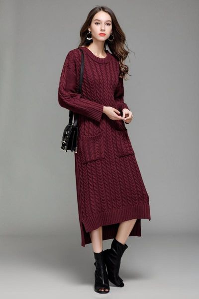 casual dresses autumn winter women warm sweater dress pull hiver o neck long sleeve twist flowers knitted ropa invierno mujer, Black;gray
casual dresses autumn winter women warm sweater dress pull hiver o neck long sleeve twist flowers knitted ropa invierno mujer, Black;gray