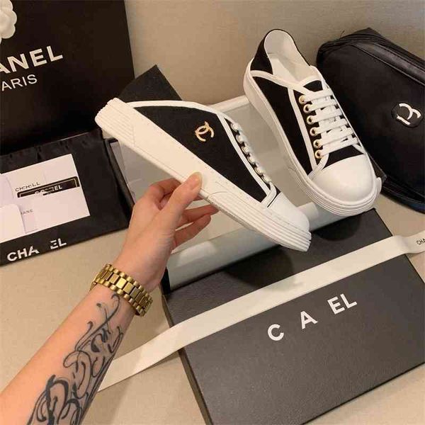 69% off store online early spring 2021 new small fragrance canvas shoes women's lace up color matching flat bottom one foot low leisure, Black
69% off store online early spring 2021 new small fragrance canvas shoes women's lace up color matching flat bottom one foot low leisure, Black
