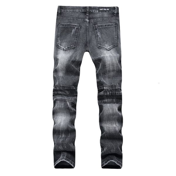 kh quality fashion high street ripped holes trousers men's motorcycle jeans slim fit pants bigger ziwa, Blue
kh quality fashion high street ripped holes trousers men's motorcycle jeans slim fit pants bigger ziwa, Blue