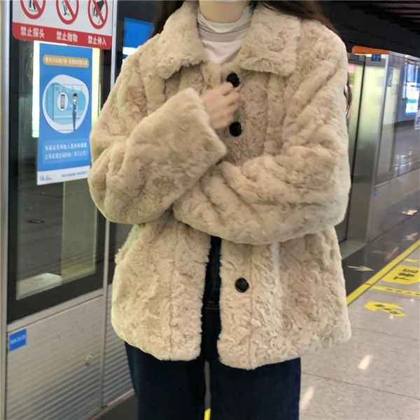 women's jackets 2021 single breasted furry coats women solid soft warm winter femme all match turn-down collar elegant outerwear fall, Black;brown
women's jackets 2021 single breasted furry coats women solid soft warm winter femme all match turn-down collar elegant outerwear fall, Black;brown