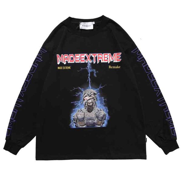 men's hoodies & sweatshirts electric skull printed long sleeve t shirts men hip hop punk streetwear fashion cotton loose oversized tshi, Black
men's hoodies & sweatshirts electric skull printed long sleeve t shirts men hip hop punk streetwear fashion cotton loose oversized tshi, Black