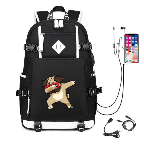 backpack funny pug dabbing school bag casual lightweight canvas men women backpacks rucksack travel
backpack funny pug dabbing school bag casual lightweight canvas men women backpacks rucksack travel