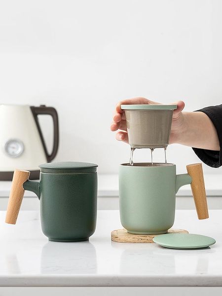 mugs tea and water separation cup ceramic frosted home office wooden handle coffee mug with lid filter glazed 380ml
mugs tea and water separation cup ceramic frosted home office wooden handle coffee mug with lid filter glazed 380ml