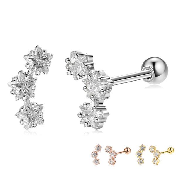 stud silverhoo 925 sterling silver romantic star earrings for women clear cubic zirconia small earring wedding fine jewelry gift, Golden;silver
stud silverhoo 925 sterling silver romantic star earrings for women clear cubic zirconia small earring wedding fine jewelry gift, Golden;silver