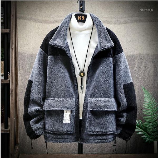 men's jackets 2021 winter jacket autumn lamb zipper cardigan thicken warm cotton clothes, Black;brown
men's jackets 2021 winter jacket autumn lamb zipper cardigan thicken warm cotton clothes, Black;brown