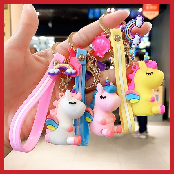 keyring keychain unicorn doll key ring girl's heart lovely pink chain car pendant creative gift a, Silver
keyring keychain unicorn doll key ring girl's heart lovely pink chain car pendant creative gift a, Silver