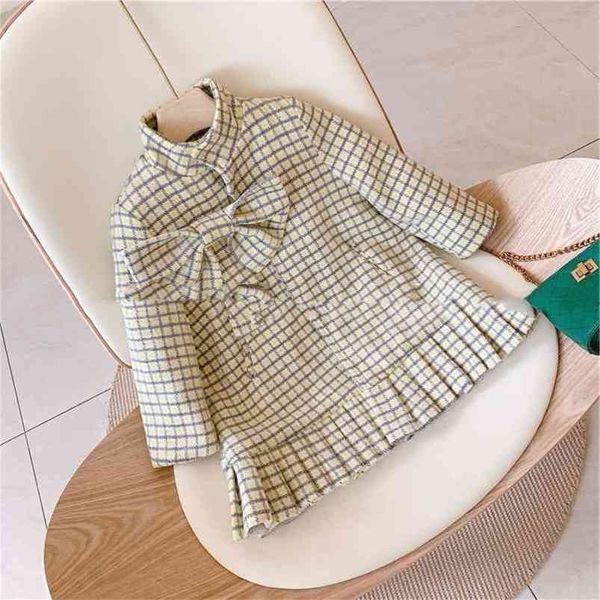 gooporson winter warm kids clothes fashion korean plaid long jacket coat cute bow tie little girls outwear thickened outfits 210715, Blue;gray
gooporson winter warm kids clothes fashion korean plaid long jacket coat cute bow tie little girls outwear thickened outfits 210715, Blue;gray