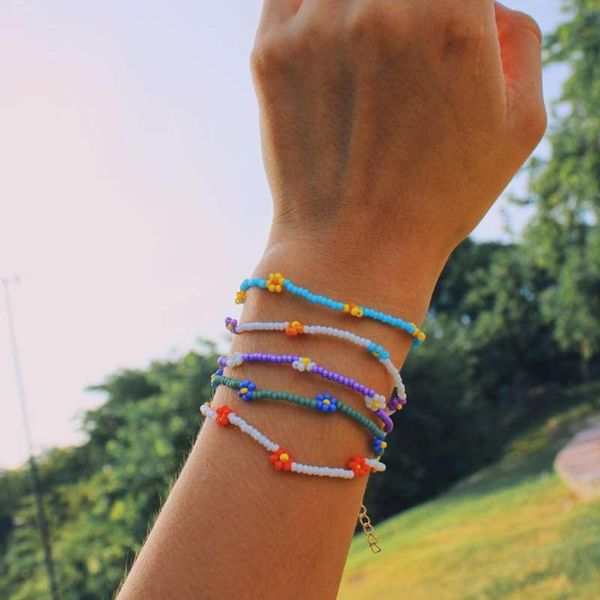 bangle dvacaman 2021 ins korean cute flower bracelet bohemian handmade colorful beaded bracelets for women wristband jewelry, Black
bangle dvacaman 2021 ins korean cute flower bracelet bohemian handmade colorful beaded bracelets for women wristband jewelry, Black