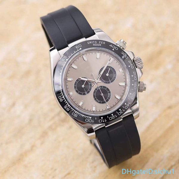 u1 factory men's automatic watch 40mm rubber strap stainless steel case three eyes sapphire waterproof watches luxusuhr, Slivery;brown
u1 factory men's automatic watch 40mm rubber strap stainless steel case three eyes sapphire waterproof watches luxusuhr, Slivery;brown