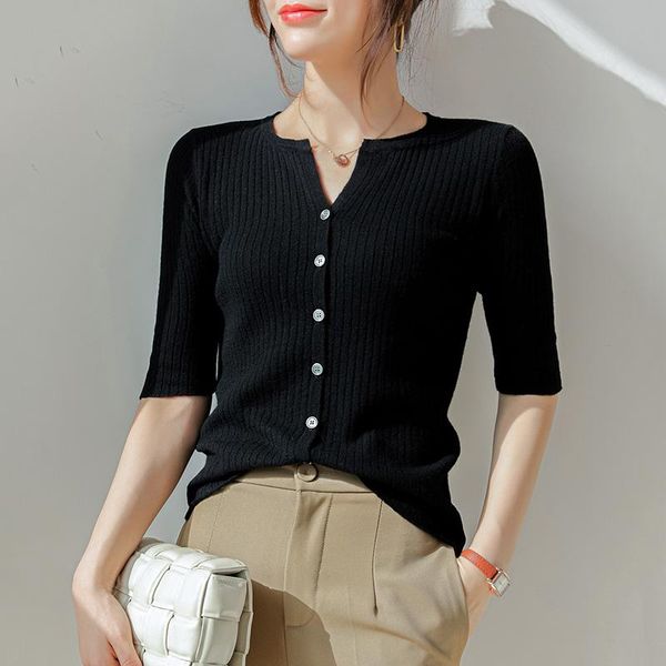 women's knits & tees spring and summer sweater pure color knitted cardigan round neck thin slim-fit wool sleeved cashmere coat t-shirt, White
women's knits & tees spring and summer sweater pure color knitted cardigan round neck thin slim-fit wool sleeved cashmere coat t-shirt, White