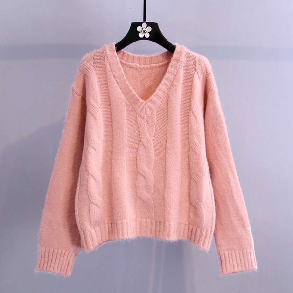 fashion twist pullover women's new loose lazy short v-neck sweater for autumn and winter 2020 luxury, White;black
fashion twist pullover women's new loose lazy short v-neck sweater for autumn and winter 2020 luxury, White;black
