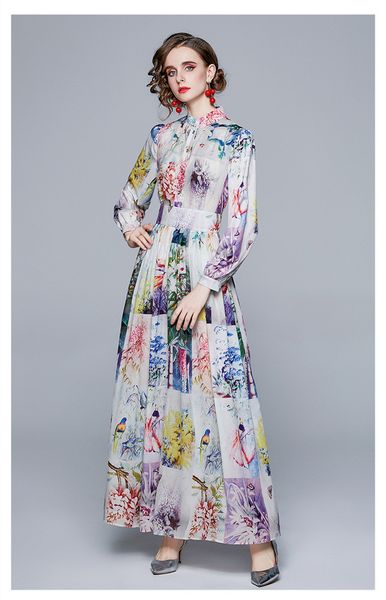 2021 spring stand-up collar bubble long-sleeved large hem dress print dress street style vacation bohemian dresses, Black;pink
2021 spring stand-up collar bubble long-sleeved large hem dress print dress street style vacation bohemian dresses, Black;pink