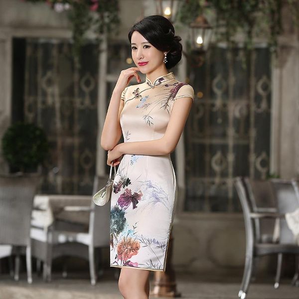 ethnic clothing shanghai story women chinese style summer cheongsam short sleeve 100% nature silk dress elegant evening qipao, Red
ethnic clothing shanghai story women chinese style summer cheongsam short sleeve 100% nature silk dress elegant evening qipao, Red
