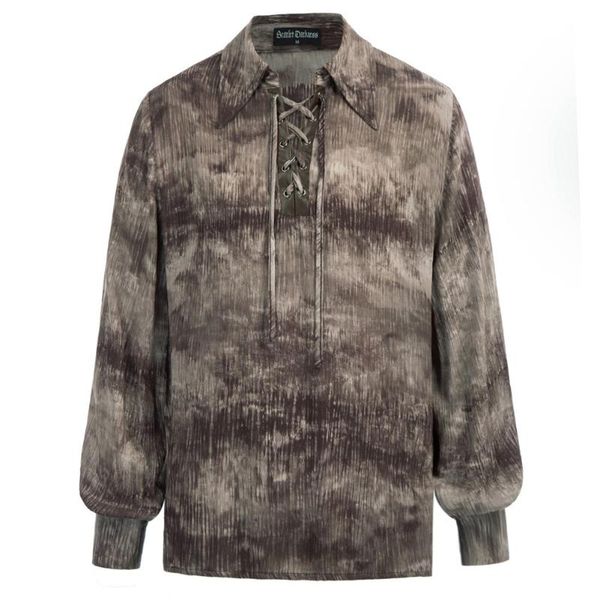 men's casual shirts blouses men steampunk shirt summer fall male clothes party club loose fit long sleeves lace-up neck pullover, White;black
men's casual shirts blouses men steampunk shirt summer fall male clothes party club loose fit long sleeves lace-up neck pullover, White;black