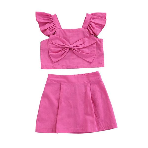 clothing sets summer kids little girls 2pcs clothes solid color bownkot crop a-line short skirts children outfits 1-6y, White
clothing sets summer kids little girls 2pcs clothes solid color bownkot crop a-line short skirts children outfits 1-6y, White