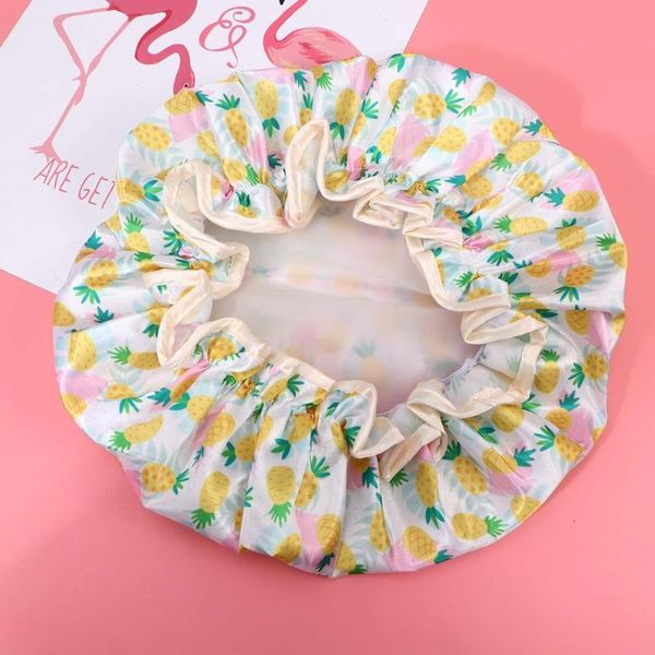 2pcs yellow pineapple printing shower cap woman bathing cap waterproof hair protective hat bath caps for daily use
2pcs yellow pineapple printing shower cap woman bathing cap waterproof hair protective hat bath caps for daily use