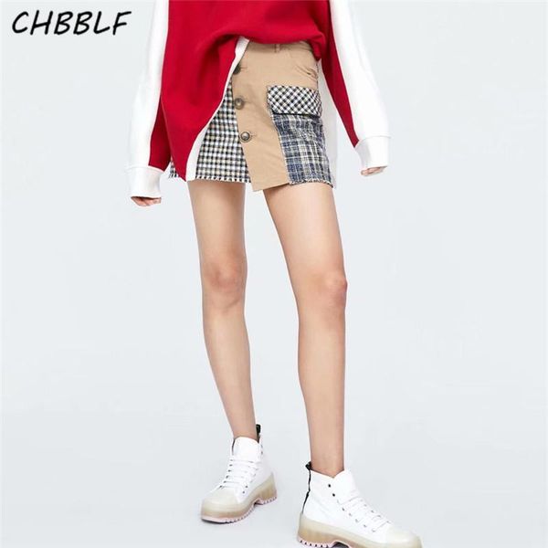 skirts chbblf women chic plaid patchwork mini skirt faldas mujer button design sweet female casual fashion hjh1866, Black
skirts chbblf women chic plaid patchwork mini skirt faldas mujer button design sweet female casual fashion hjh1866, Black