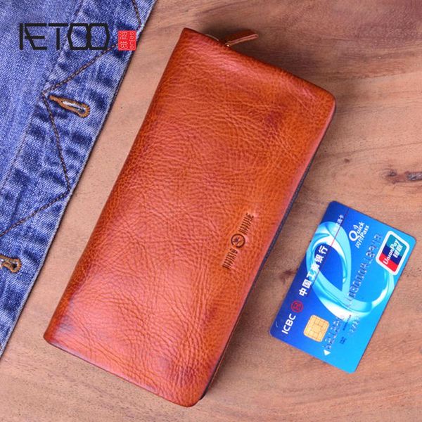 wallets aetoo genuine leather original handmade men wallet wrinkle soft mens retro zipper long clutch purse male, Red;black
wallets aetoo genuine leather original handmade men wallet wrinkle soft mens retro zipper long clutch purse male, Red;black