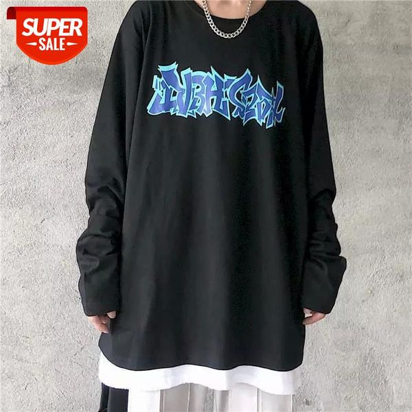 2021 punk tshirt women t shirt couple autumn korean harajuku style loose bf long-sleeved t-shirt student trend large size #vd19, White
2021 punk tshirt women t shirt couple autumn korean harajuku style loose bf long-sleeved t-shirt student trend large size #vd19, White