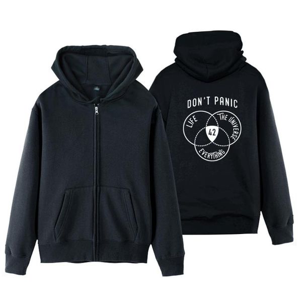 women's jackets 42 number the hitchhiker's guide to galaxy don't panic all mean woman girl coat full zip hoodie fleece hooded, Black;brown
women's jackets 42 number the hitchhiker's guide to galaxy don't panic all mean woman girl coat full zip hoodie fleece hooded, Black;brown