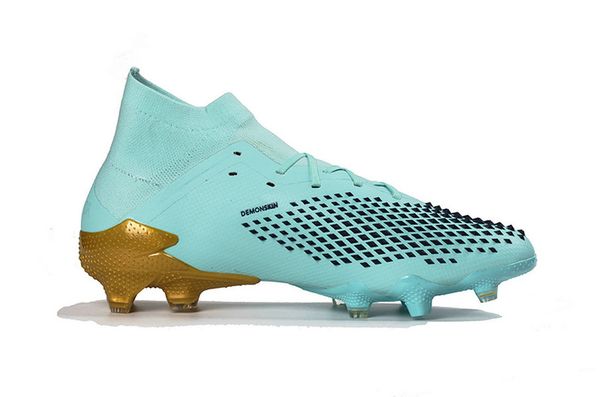 2021 boots predator mutator 20.1 men soccer shoes knitted high shoelace waterproof layer "thorns rose" series mint green gold colo
2021 boots predator mutator 20.1 men soccer shoes knitted high shoelace waterproof layer "thorns rose" series mint green gold colo