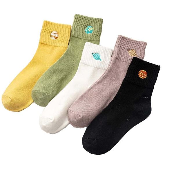 socks & hosiery women's fun embroidery cartoon planet pattern pure cotton casual 5 pair, Black;white
socks & hosiery women's fun embroidery cartoon planet pattern pure cotton casual 5 pair, Black;white