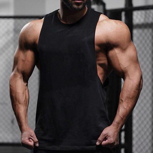 summer men vest solid color loose round neck sleeveless for fitness casual tank fashion clothing, White;black
summer men vest solid color loose round neck sleeveless for fitness casual tank fashion clothing, White;black