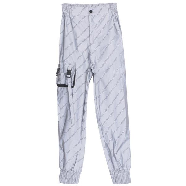 women's pants & capris spring luminous letter printing cargo reflective casual hip hop streetwear women high waist, Black;white
women's pants & capris spring luminous letter printing cargo reflective casual hip hop streetwear women high waist, Black;white