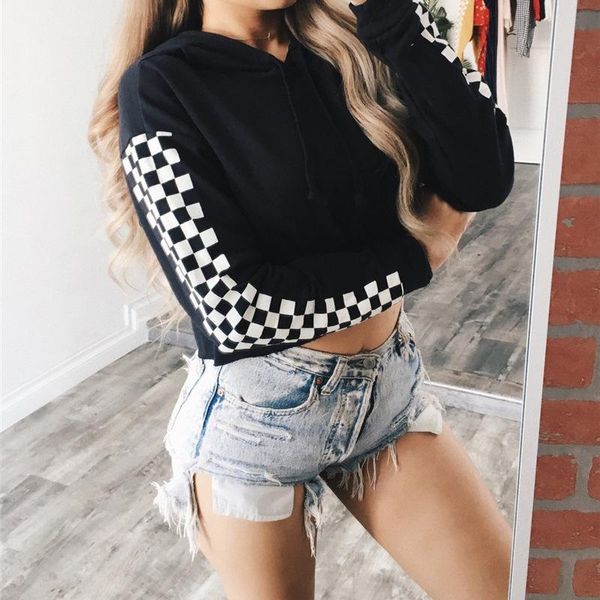 womens navel short hoodies fashion trend long sleeve printing hooded designer female autumn new casual loose pullover hoodies clothing, Black
womens navel short hoodies fashion trend long sleeve printing hooded designer female autumn new casual loose pullover hoodies clothing, Black