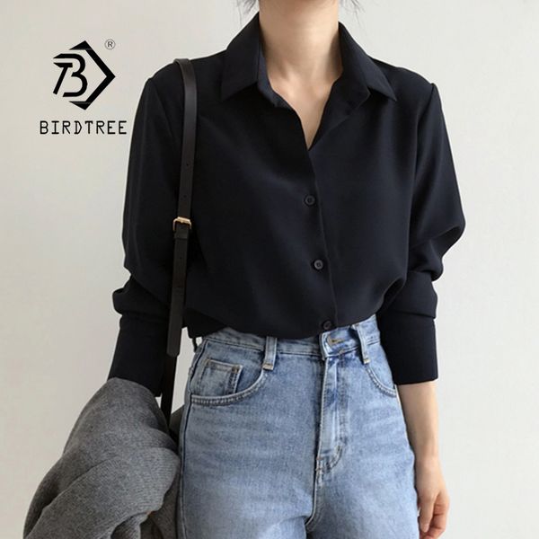 summer new arrival women solid black chiffon blouse long sleeve casual shirt womens korean bf style chic feminina blusa t0, White
summer new arrival women solid black chiffon blouse long sleeve casual shirt womens korean bf style chic feminina blusa t0, White